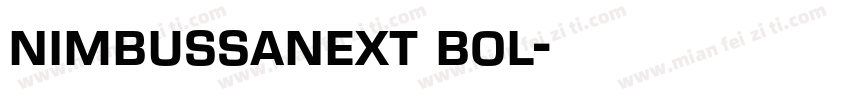 nimbussanext bol字体转换